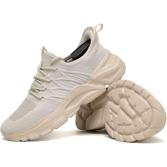 ⚡Men\'s Z71 Beige Breathable Lightweight Slip Resistant Athletic Gym Work Shoes main image 4